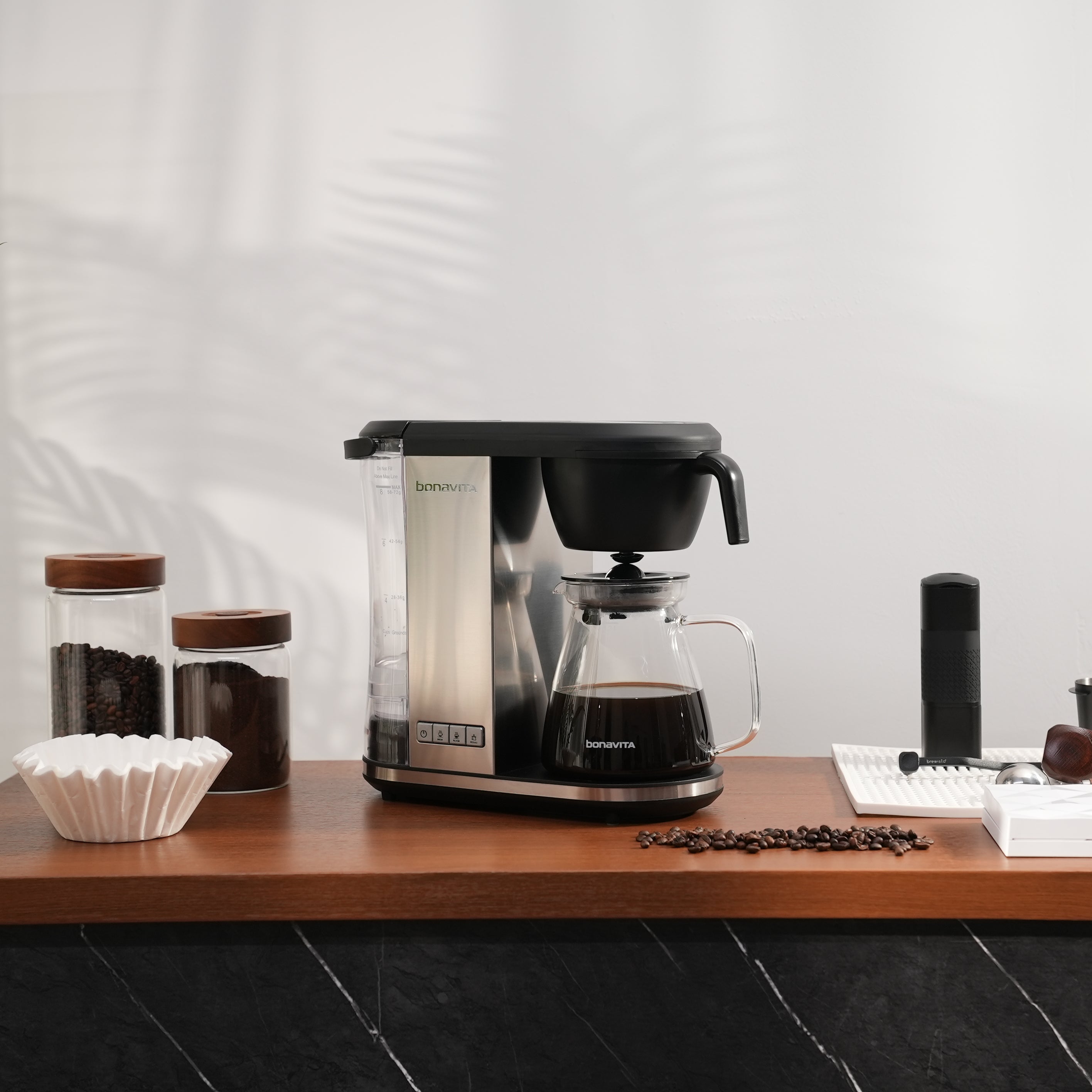 Enthusiast 8-Cup Drip Coffee Brewer with 1.3L Thermal or Glass Carafe - Vitality Coffee